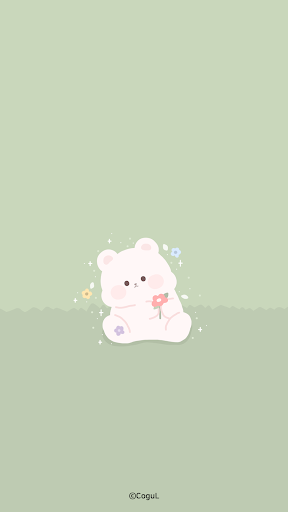 Android application 카카오톡 테마 - 곰도리도리_산뜻한 봄 (카톡테마) screenshort