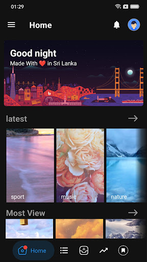 Android application ZenWallpaper screenshort