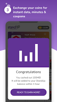 screenshot of StandUp Rewards