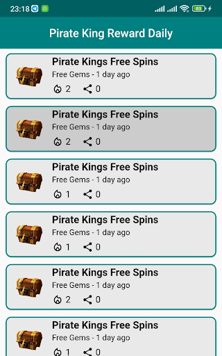 Pirate King Reward Daily