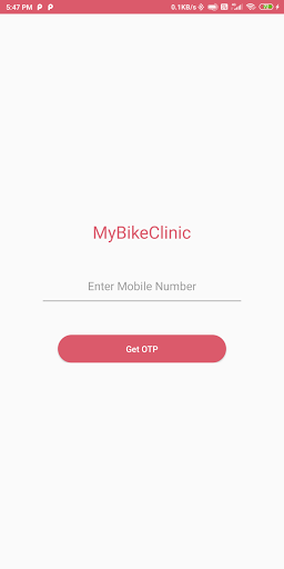 Android application MyBikeClinicPartner screenshort