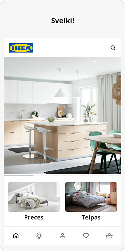 Android application IKEA Latvija screenshort