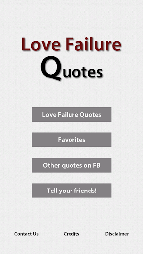 Love Failure Quotes