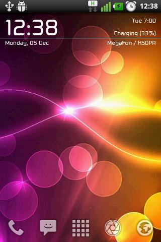 Android application WooDFox Clock Panel Lite screenshort