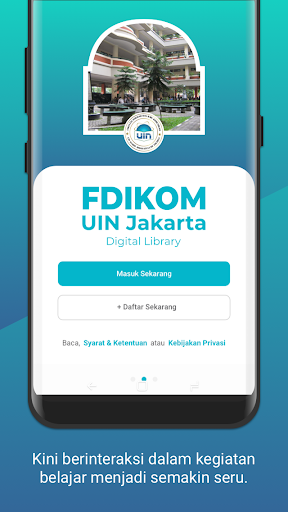 Android application FDIKOM UIN Jakarta Library screenshort