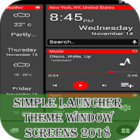 Simple Launcher Theme Window Screens 2018