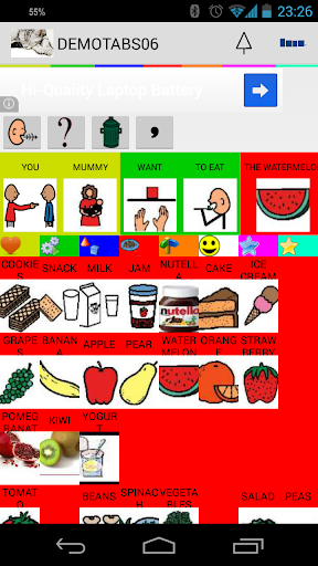 Android application Aac Talking Tabs screenshort