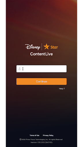 Android application ContentLive screenshort