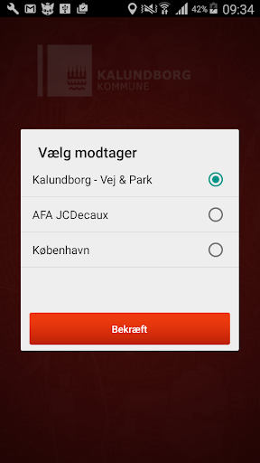 Android application Giv et praj - Kalundborg screenshort