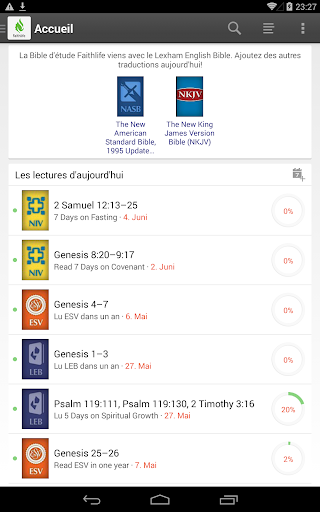 Aperçu de l'application