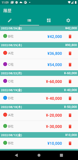 株の収支管理 - 株/FXなど投資の収支表アプリ Screen 2