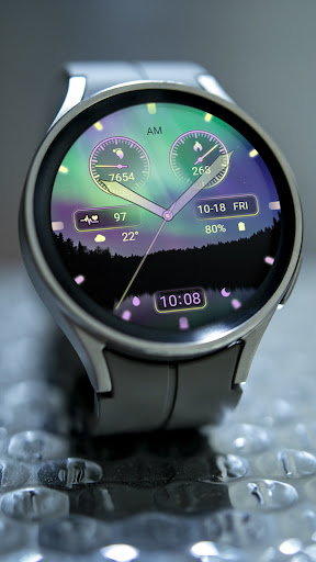 ZKin Watch Face Aurora Quartz screenshot 5