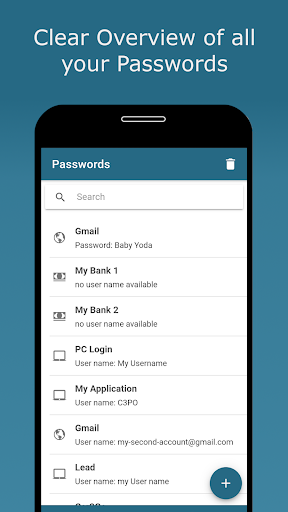 Android application The Safe - Your Password Manag screenshort