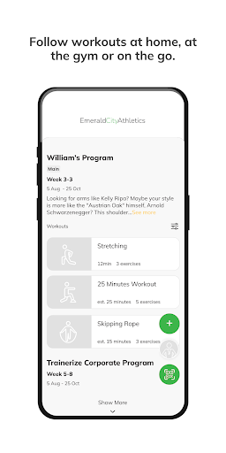 Emerald City Athletics Online screenshot 2