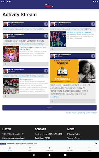 Android application 94.3 Jack FM Knoxville screenshort