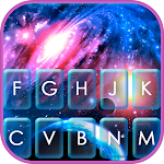 Cover Image of Download Neon Space Galaxy Keyboard The  APK