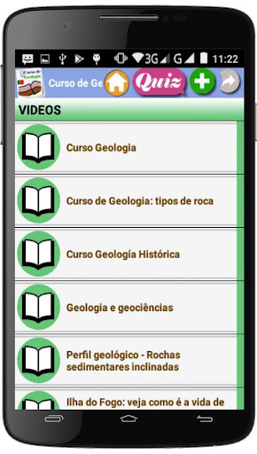 Android application Curso de Geologia (português) screenshort
