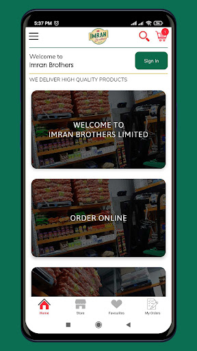 Android application Imran Brothers screenshort