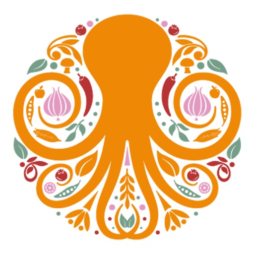 Pizza Orange Octopus logo