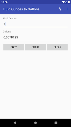 Fluid Ounces to Gallons