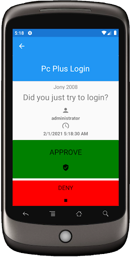 Android application SkyberTeam Safe MFA screenshort