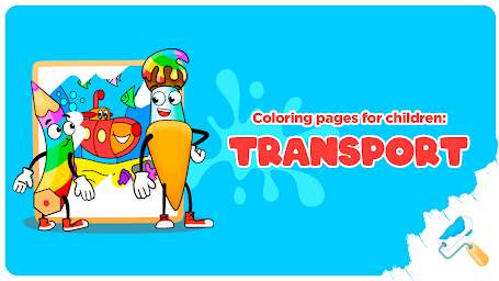 Transport coloring pages