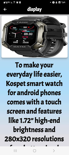KOSPET Smart Watch guide Screen 3