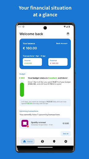 MySpent: Money tracker Screen 2