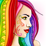 ColorSky: free antistress coloring book for adults icon