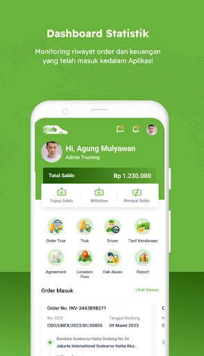 Android application gKargo Trucking screenshort