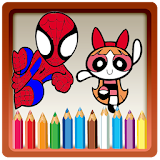 Superheroes Coloring Book icon