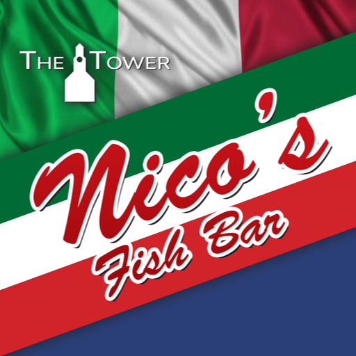 Nicos Fish Bar, Clackmannan logo