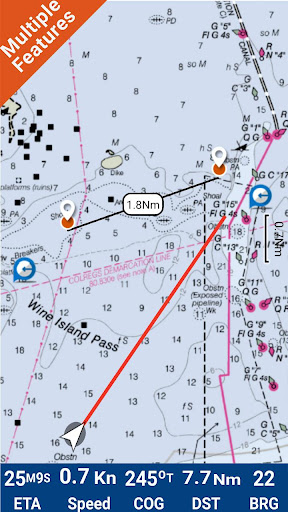 Android application Lake Eufaula GPS Fishing Chart screenshort