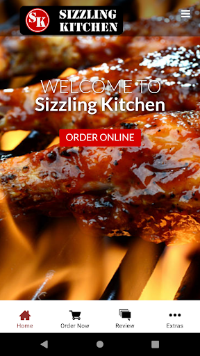 Android application Sizzling Kitchen screenshort