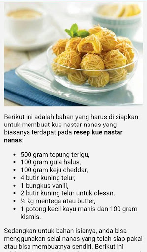 Android application Resep Membuat Kue screenshort
