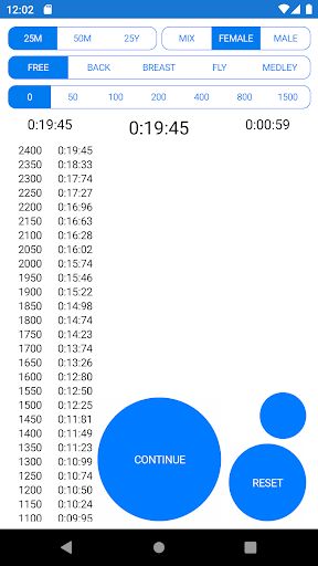 StopWatch SwimLaneLive Screen 3