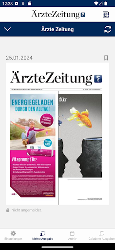 Android application Ärzte Zeitung digital screenshort