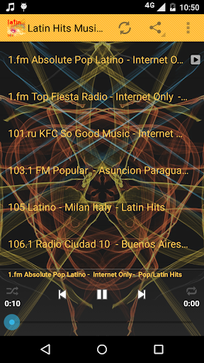Android application Latin Hits Music ONLINE screenshort