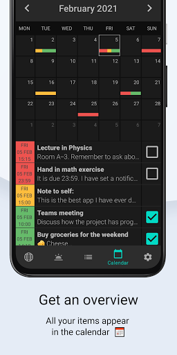 Daily - organize your life! Screen 3