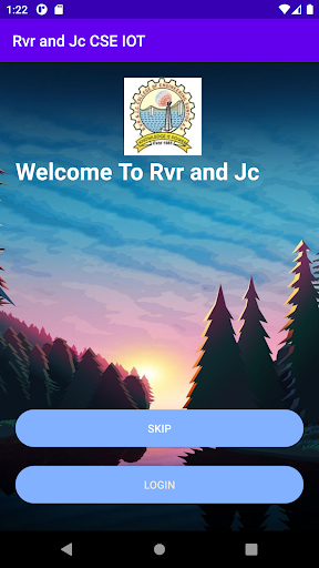 Android application Rvr and Jc CSE IOT screenshort