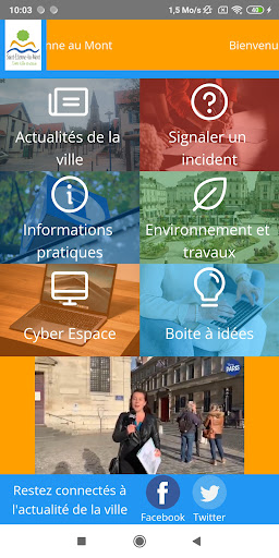 Android application Ma Ville Saint-Etienne-au-Mont screenshort