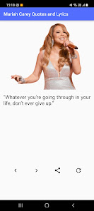 Captura de Pantalla 3 Mariah Carey Quotes and Lyrics android