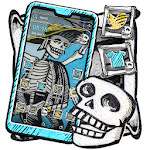 Cover Image of Download Skull Graffiti Launcher Theme  APK