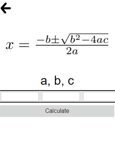 Algebra calculator