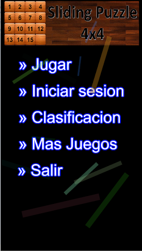 Android application Sliding Puzzle 4x4 screenshort