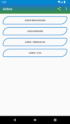 Android application Remote Control for Azbox screenshort