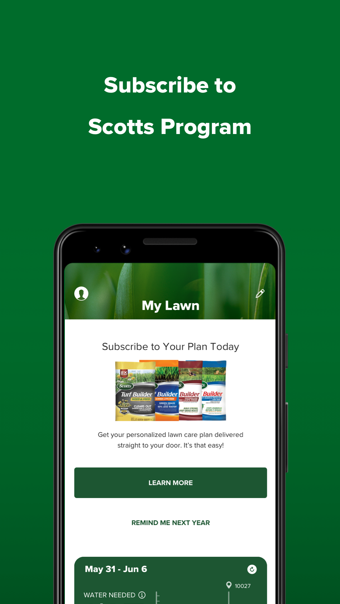 Android application My Lawn: A Guide to Lawn Care screenshort