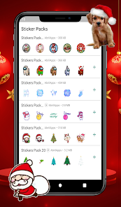 Screenshot 11 WAStickerApps Navidad Stickers android