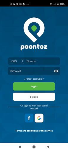 Android application Poontoz Member screenshort