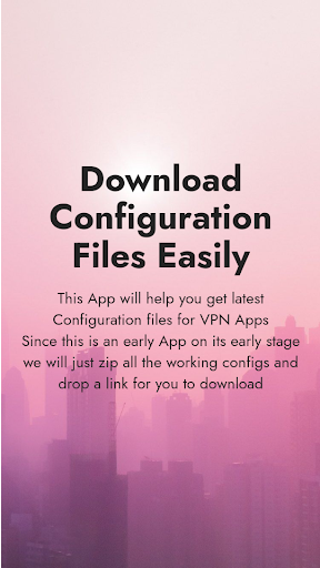 Android application Configuration Files screenshort